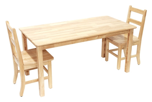 Rubberwood Classroom Table - Rectangle - 24" x 48"