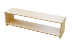 Two Tier Infant & Toddler Shelf w/o Back - Plywood