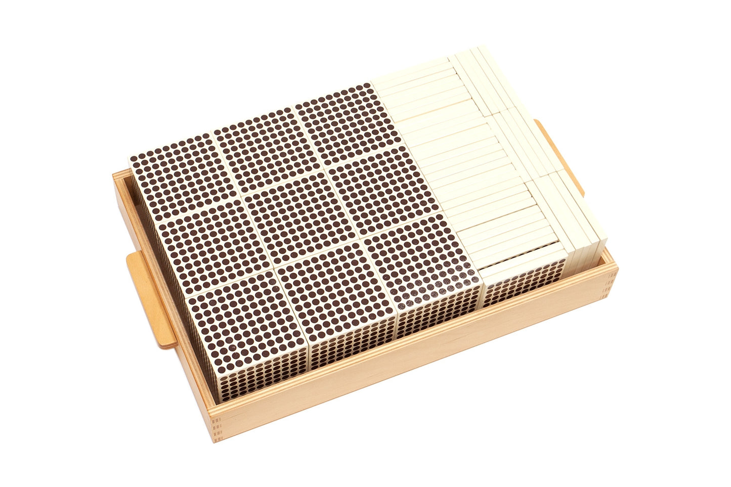 Golden Bead Material (8 mm Individual Acrylic Beads, Plastic Cards)