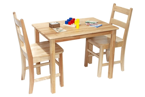 Rubberwood Classroom Table - Rectangle - 24" x 30"
