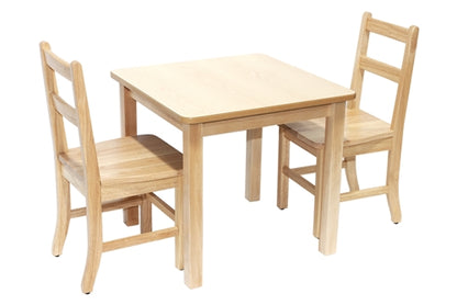 Solid Birch Classroom Table - Square - 24" x 24"