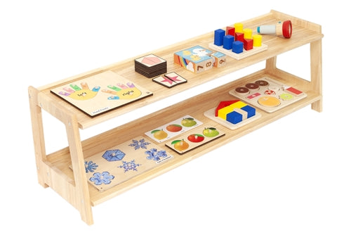 Two Tier Open Infant & Toddler Shelf