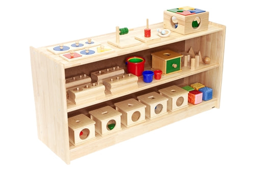 Three Tier Infant & Toddler Shelf w/ Back