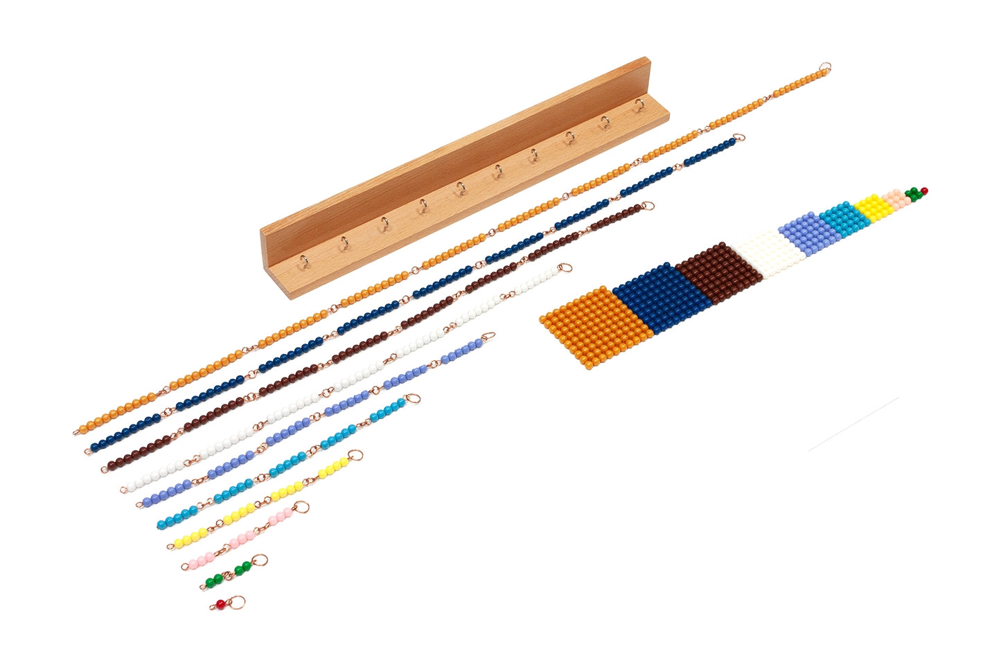 Short Bead Chains w/Squares and Frame (7MM)