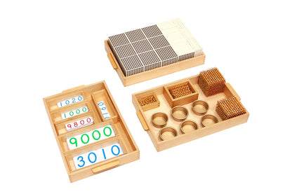 Golden Bead Material (8 mm Individual Acrylic Beads, Plastic Cards)