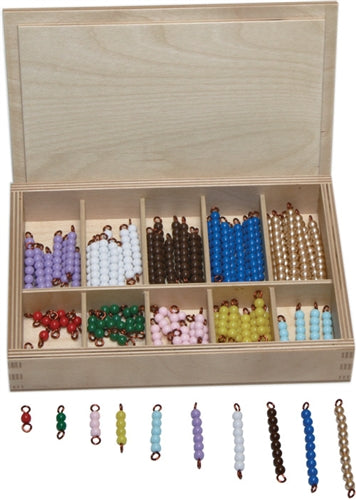 MULTIPLICATION BEADS COLOUR BAR_ CONTAINS 10 BEADS STAIRS 1-9